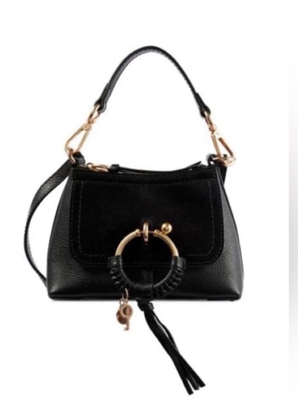 See by Chloe Black Joan Small Hobo Leather & Shoulder Bag NWT